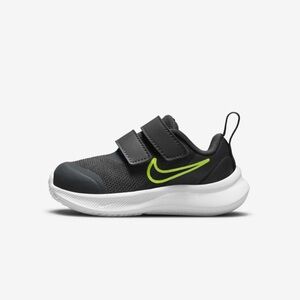 Little Kid Nike Star Running Shoes Gray and Green